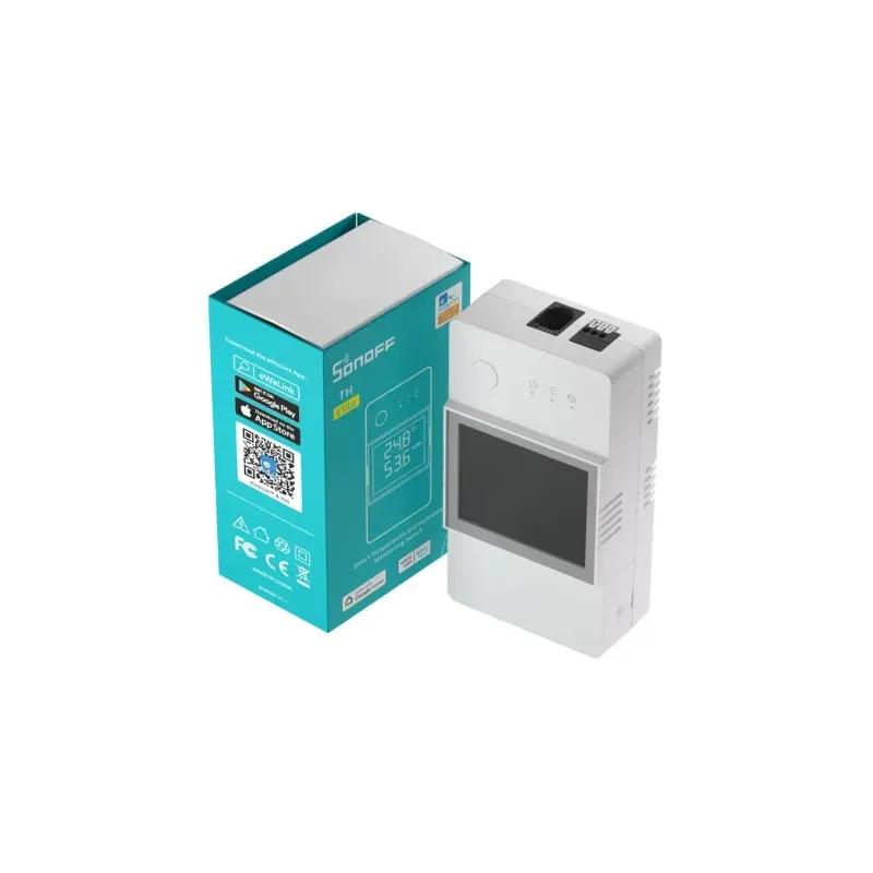 Smart WiFi temperature and humidity monitoring switch Sonoff THR320D TH Elite